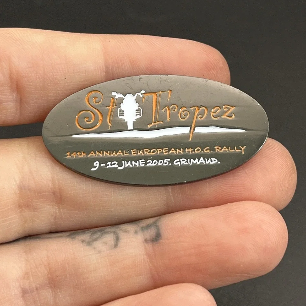 European HOG Motorcycle Rally St. Tropez 2005‎ Lapel Hat Pin